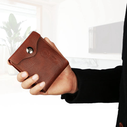 Men  Wallet PU Leather Purse Slim Card Holder