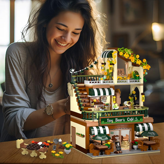 City Coffee House Building Set With Light,